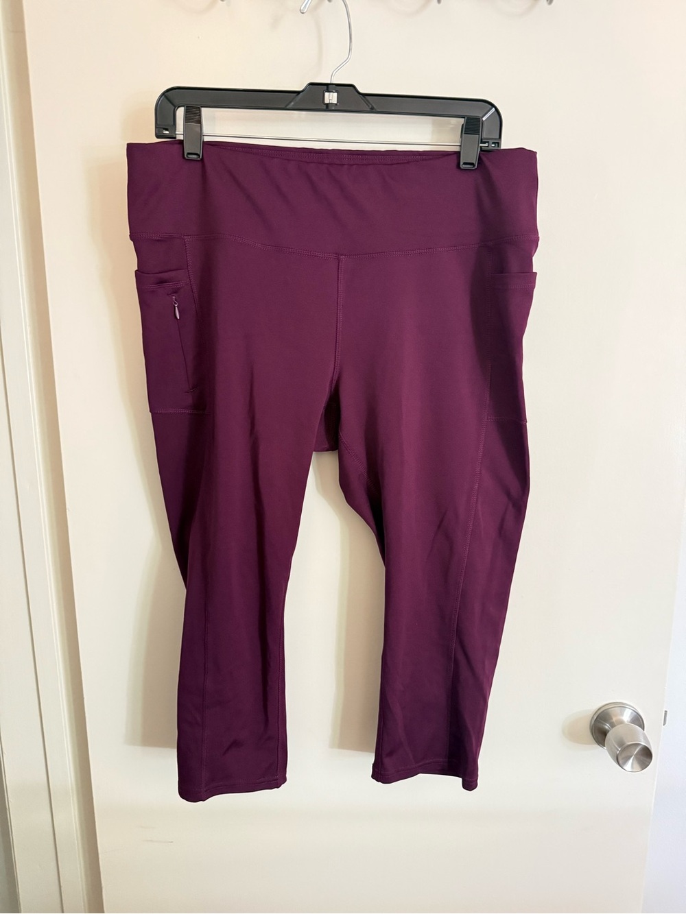 Adrienne Vittadini Plum Yoga Leggings